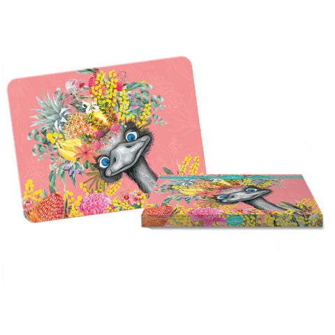 Lisa Pollock Emu Sing Placemats Set of 6