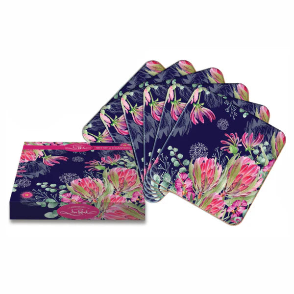 Lisa Pollock Blush Beauty Coasters Set of 6