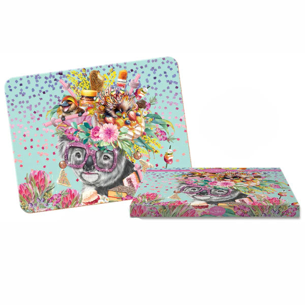 Lisa Pollock Oz Foodie Koala Placemats Set of 6