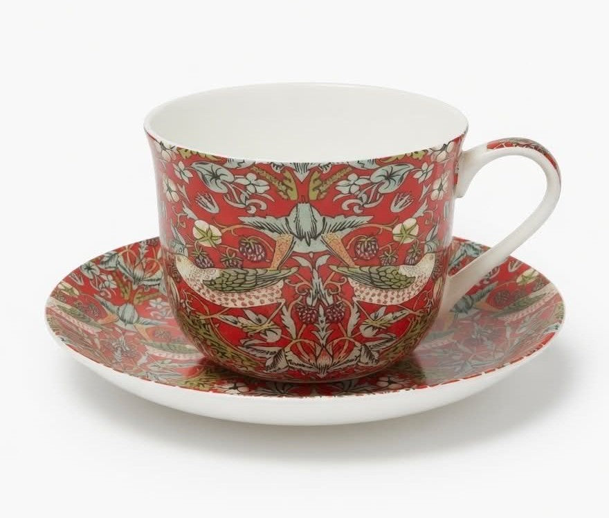 Heritage Strawberry Thief breakfast cup & saucer