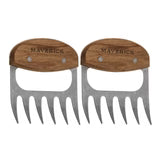 Maverick Flinders Meat Shredding Claws Natural & Stainless Steel