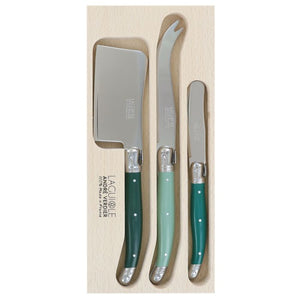 Andre Verdier Debutant Cheese Knife Set 3Pc Forest