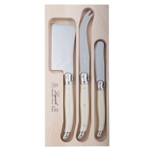 Andre Verdier Debutant Cheese Knife Set 3Pc Ivory