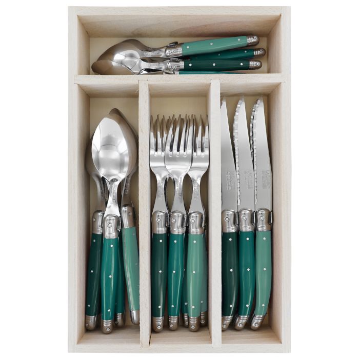 Andre Verdier Debutant Cutlery Set 24pc Forest