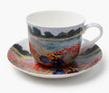Heritage Money Poppy Field breakfast cup & saucer