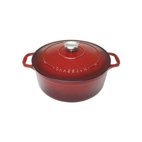 Chasseur Round French Oven 26cm 5L Bordeaux