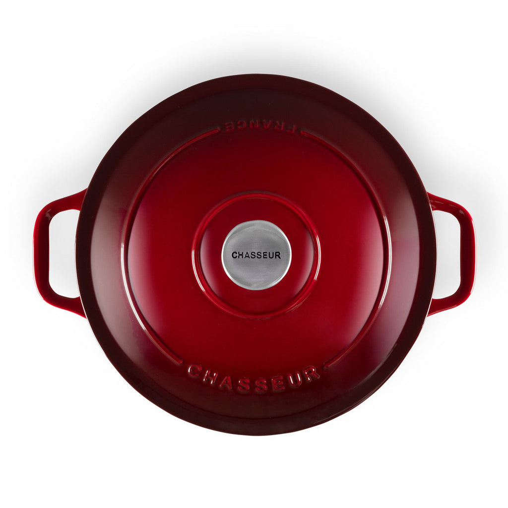 Chasseur Round French Oven 28cm 6.1L Bordeaux