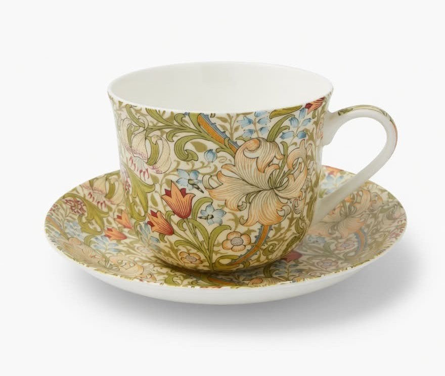 Heritage Golden Lilies breakfast cup & saucer
