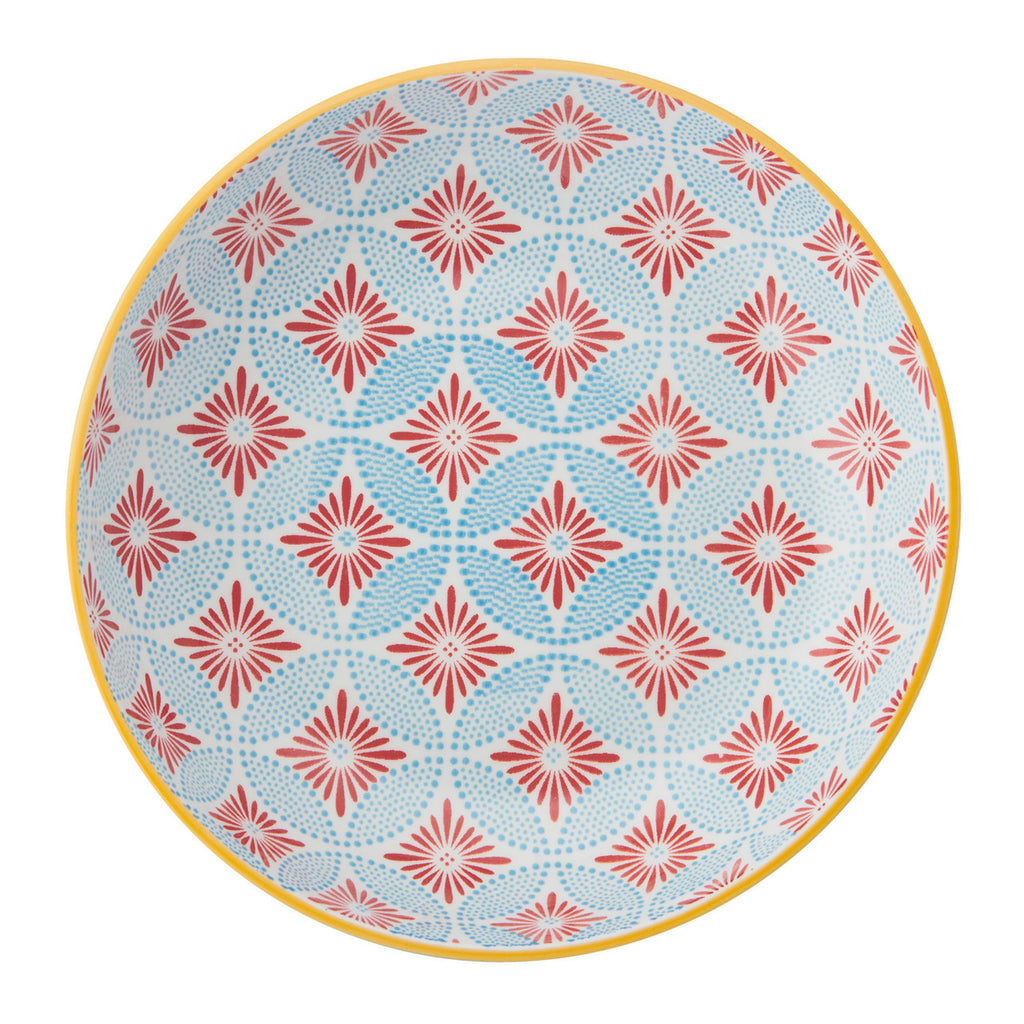 Mikasa Blue Mosaic Stoneware Bowl, 900ml, 21 x 5cm