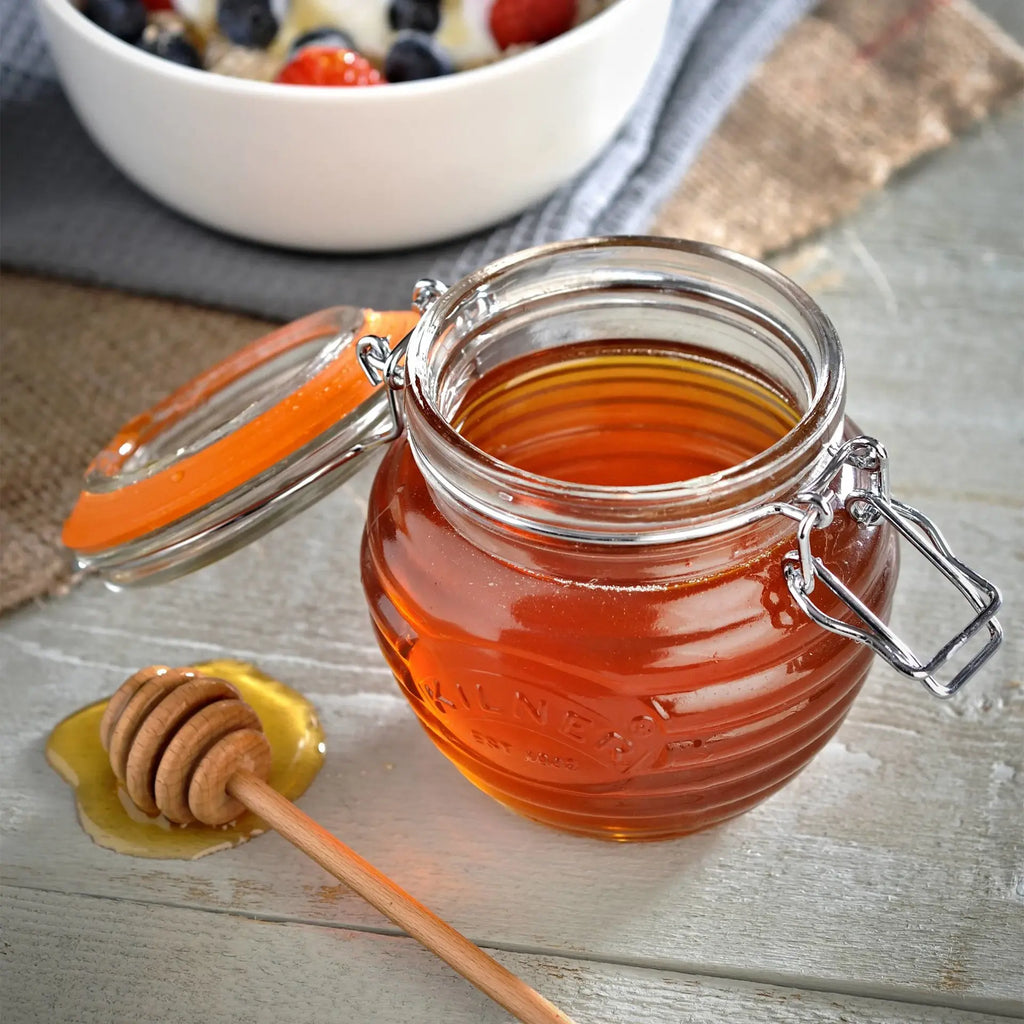 Kilner Honey Pot with Beechwood Dipper 400ml