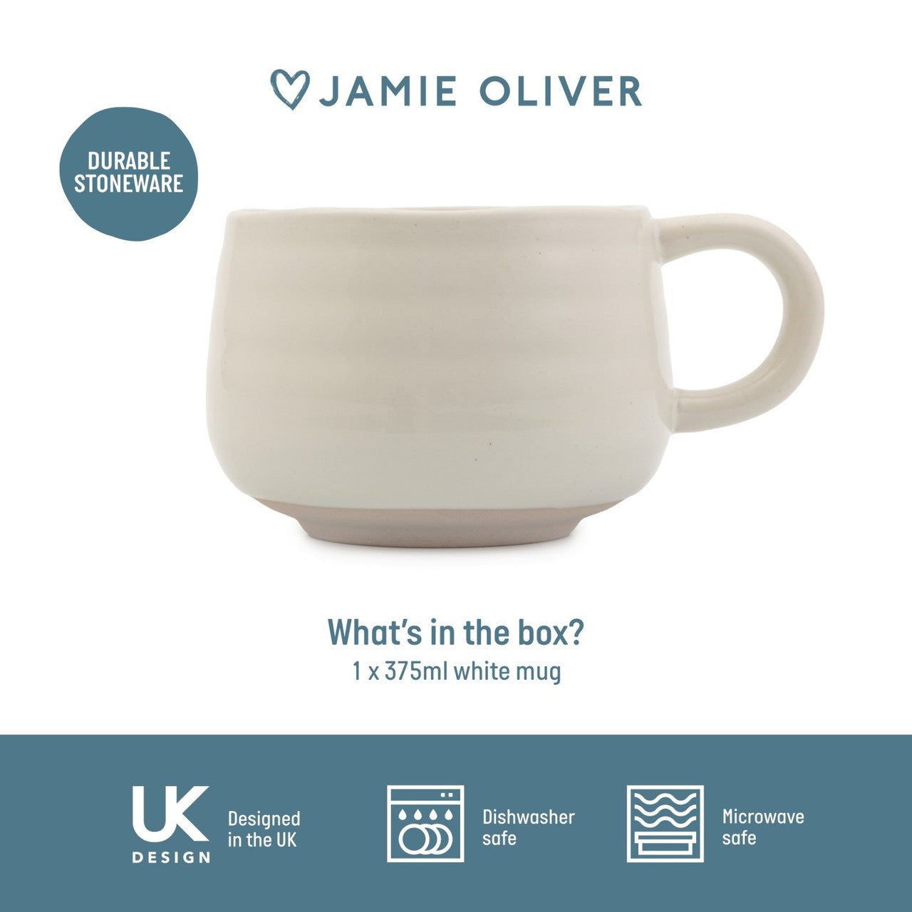 Jamie Oliver Big Love White Cosy Cuppa, 375ML