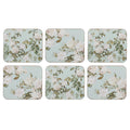 Ashdene Elegant Rose Mint Coaters Set of 6