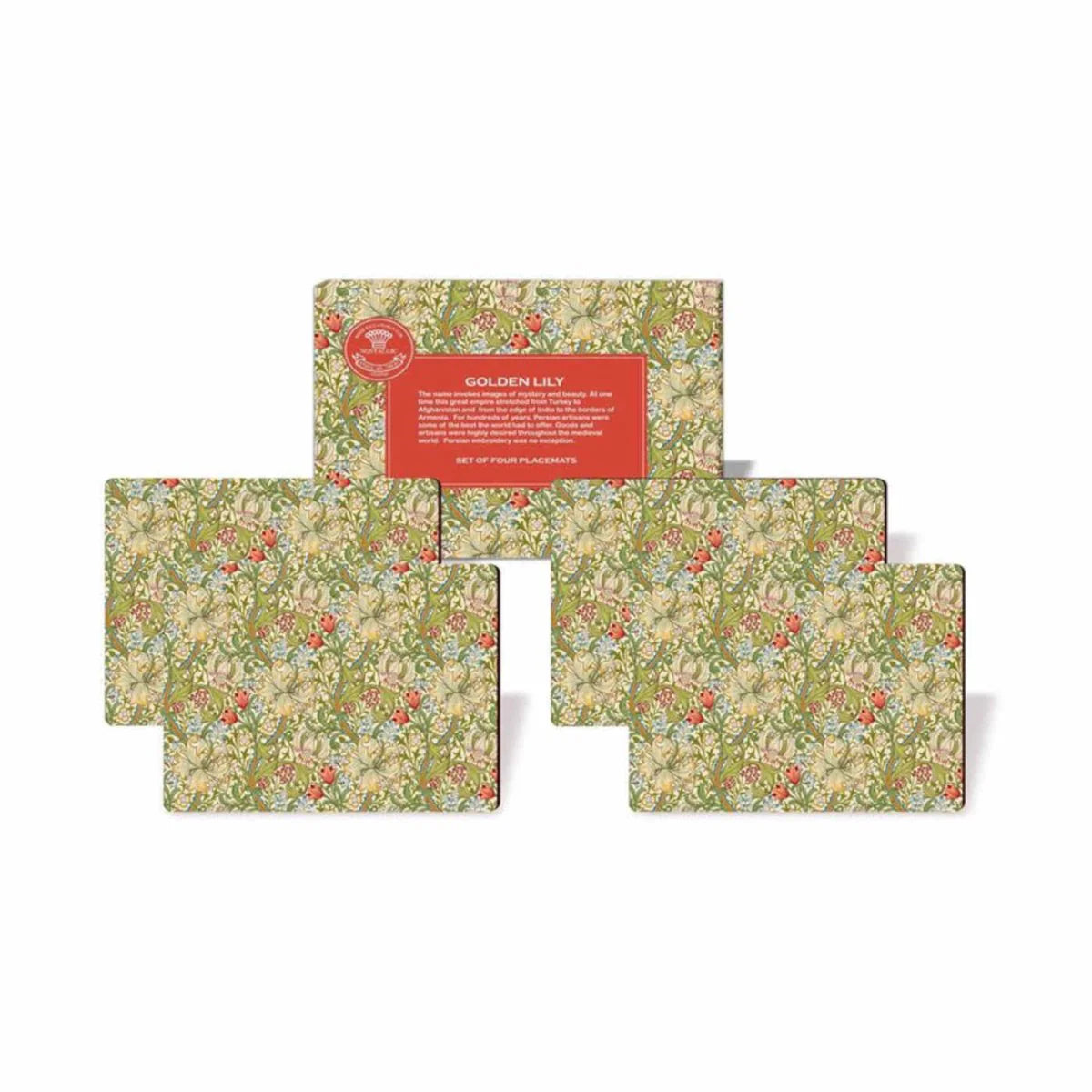 Heritage Golden Lily Placemats Set of 4