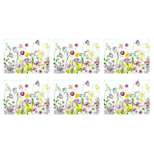 Ashdene Pressed Flowers Placemats Set of 6