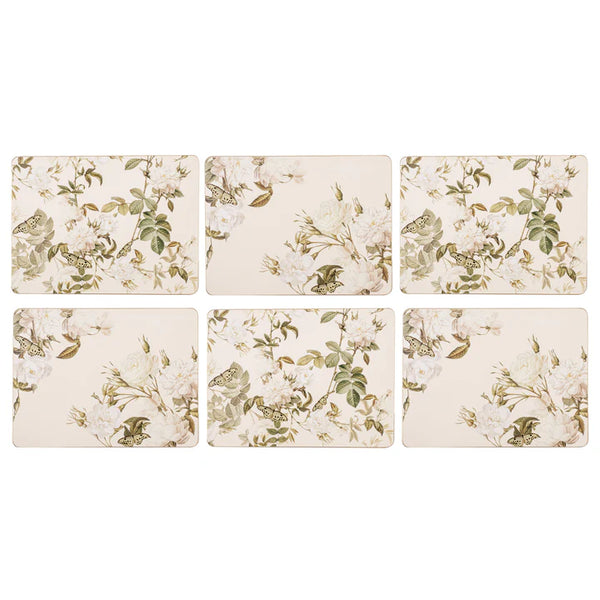 Ashdene Elegant Rose Cream Placemats Set of 6