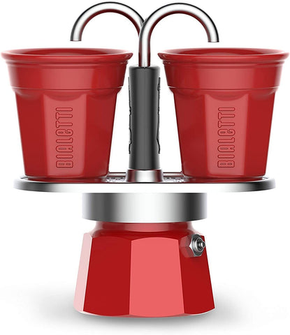 Bialetti Mini Express - 2 cup Red Set