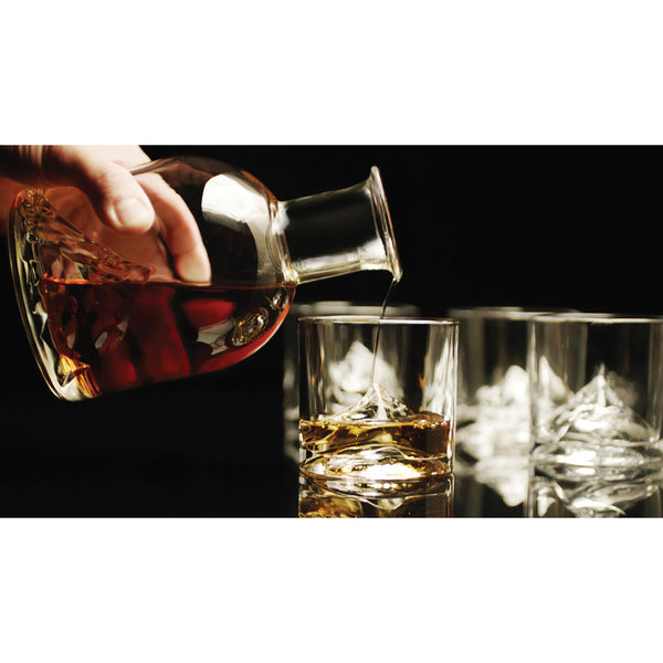 Liiton Everest Whiskey Set Clear Decant Everest Glass (set of 5)