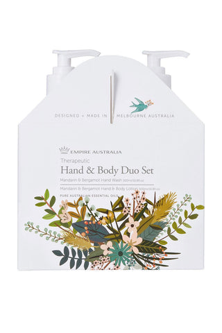 Therapeutic Mandarin & Bergamot Hand/Body Care Duo Set 500ml