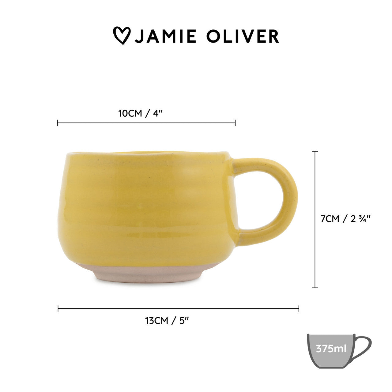 Jamie Oliver Big Love Yellow Cosy Cuppa, 375ML