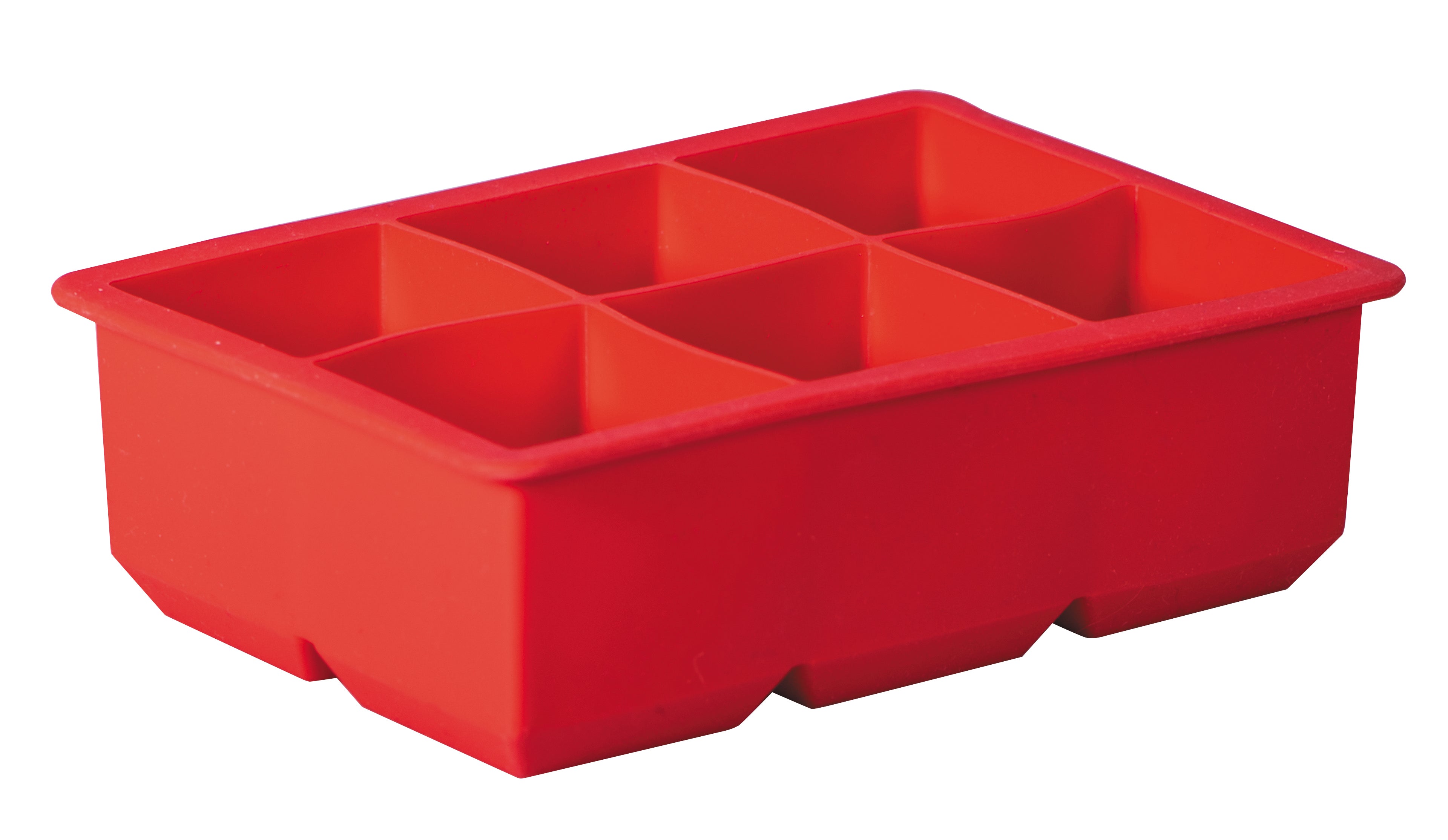 Avanti Silicone 6 Cup King Ice Cube Tray Red