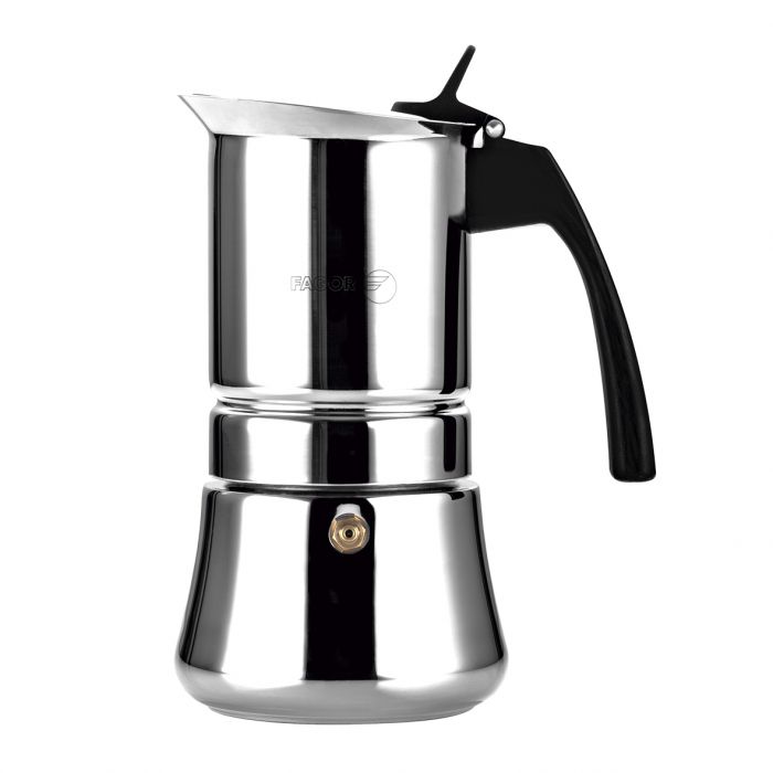 Fagor "Etnica 4 Cup Stainless Steel Espresso Maker