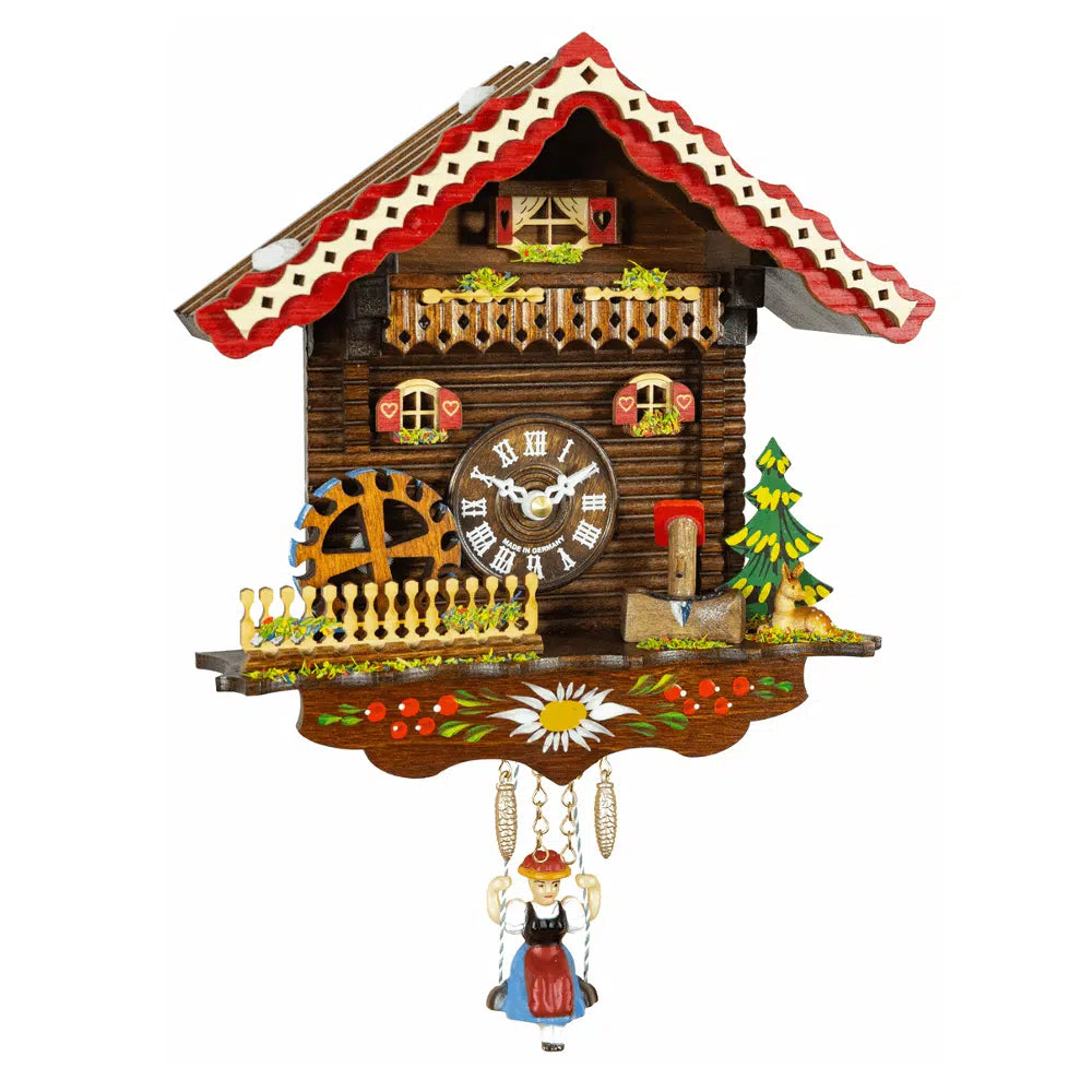 Water Wheel Swinging Girl Timekeeper