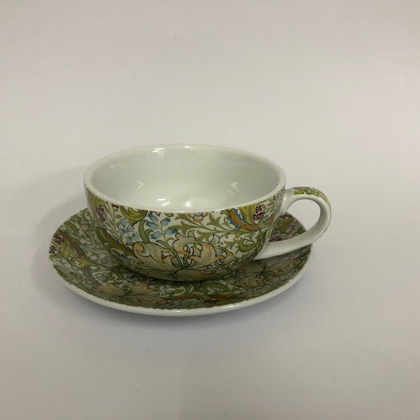 Golden lilies teapot, cup & saucer