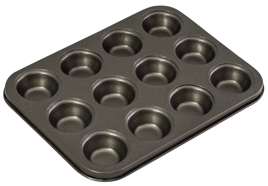 Bakemaster 12 Cup Muffin/Cupcake Pan 35 x 27cm/7 x 2.5cm Non-stick