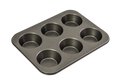Bakemaster 6 Cup Large Muffin Pan 35 x 26cm/9 x 4cm Non-stic