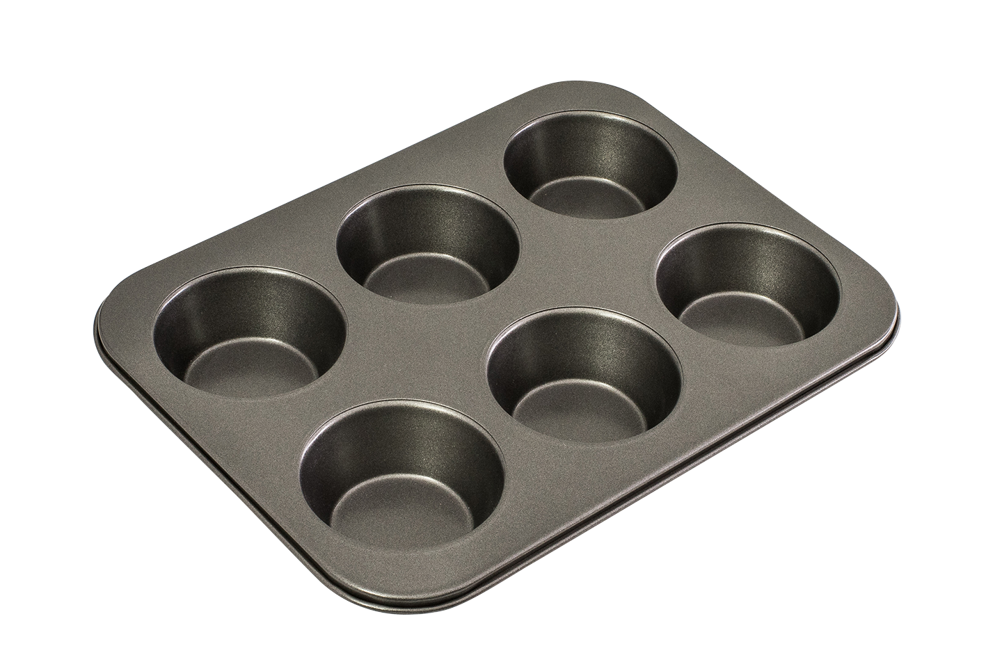Bakemaster 6 Cup Large Muffin Pan 35 x 26cm/9 x 4cm Non-stic