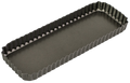 Bakemaster Loose Base Fluted Rectangular Flan/Quiche Pan, 36 x 13 x 3.5cm – Non-stick