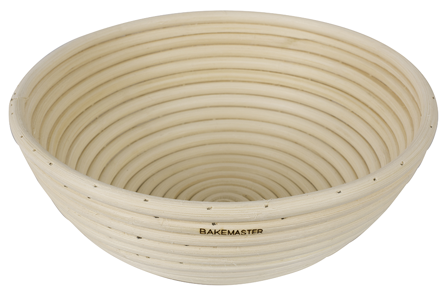 Bakemaster Round Proving Basket 25 x 8.5cm Rattan