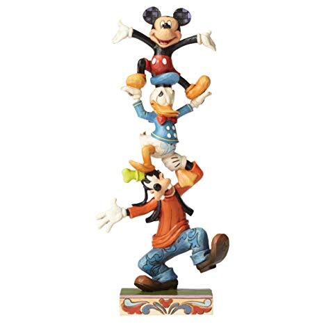 Disney Traditions Goofy, Donald and Mickey Teetering Tower