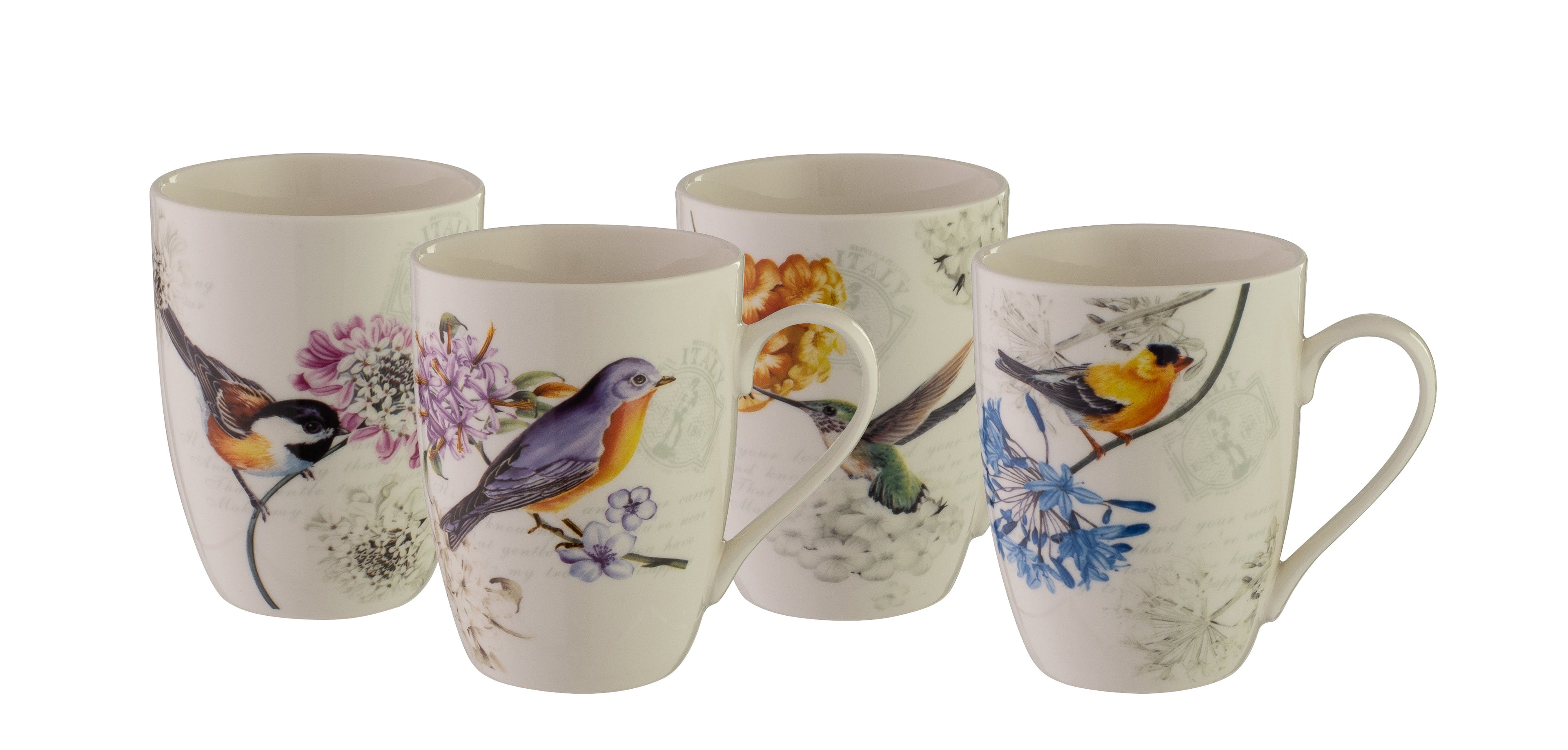 Bundanoon Coupe Mug - Birdsong Set Of 4