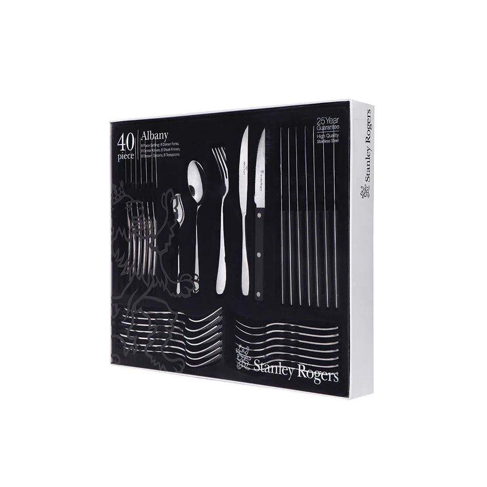 Stanley Rogers Albany 40 Piece Set with Steak Knives