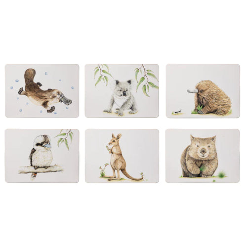 Ashdene Bush Buddies Placemats Set Of 6