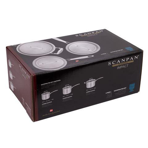 Scanpan Impact 3 Piece Saucepan Set