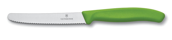 Victorinox 11cm Steak Knife, Black, Red, Green