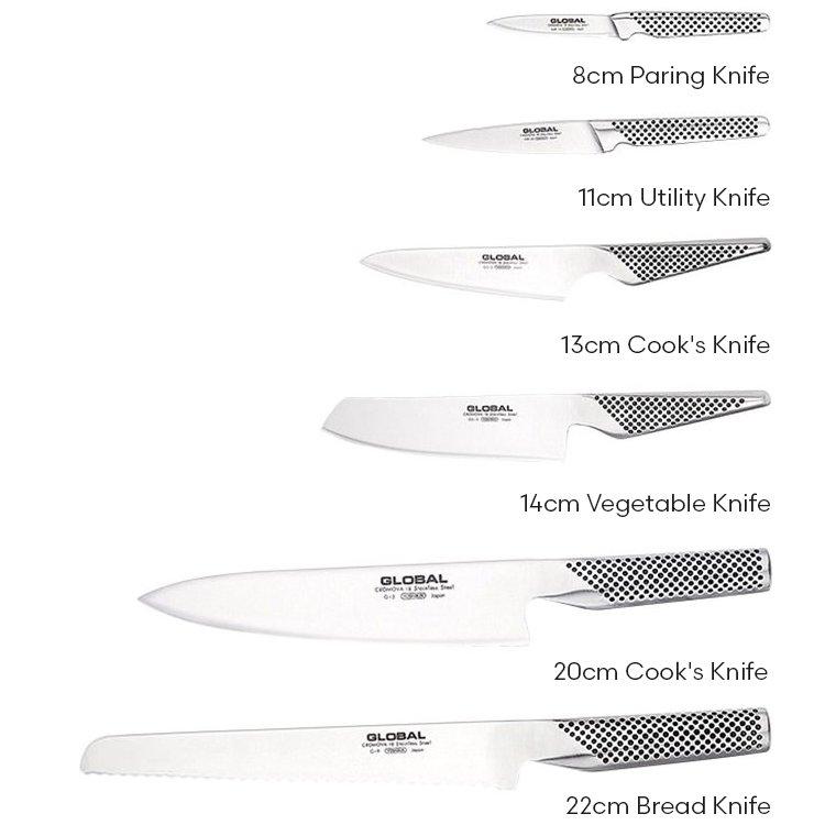 Global Synergy 7 Piece Knife Block