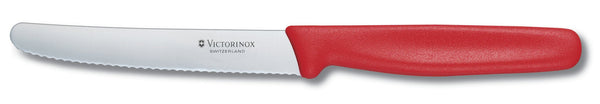 Victorinox 11cm Steak Knife, Black, Red, Green