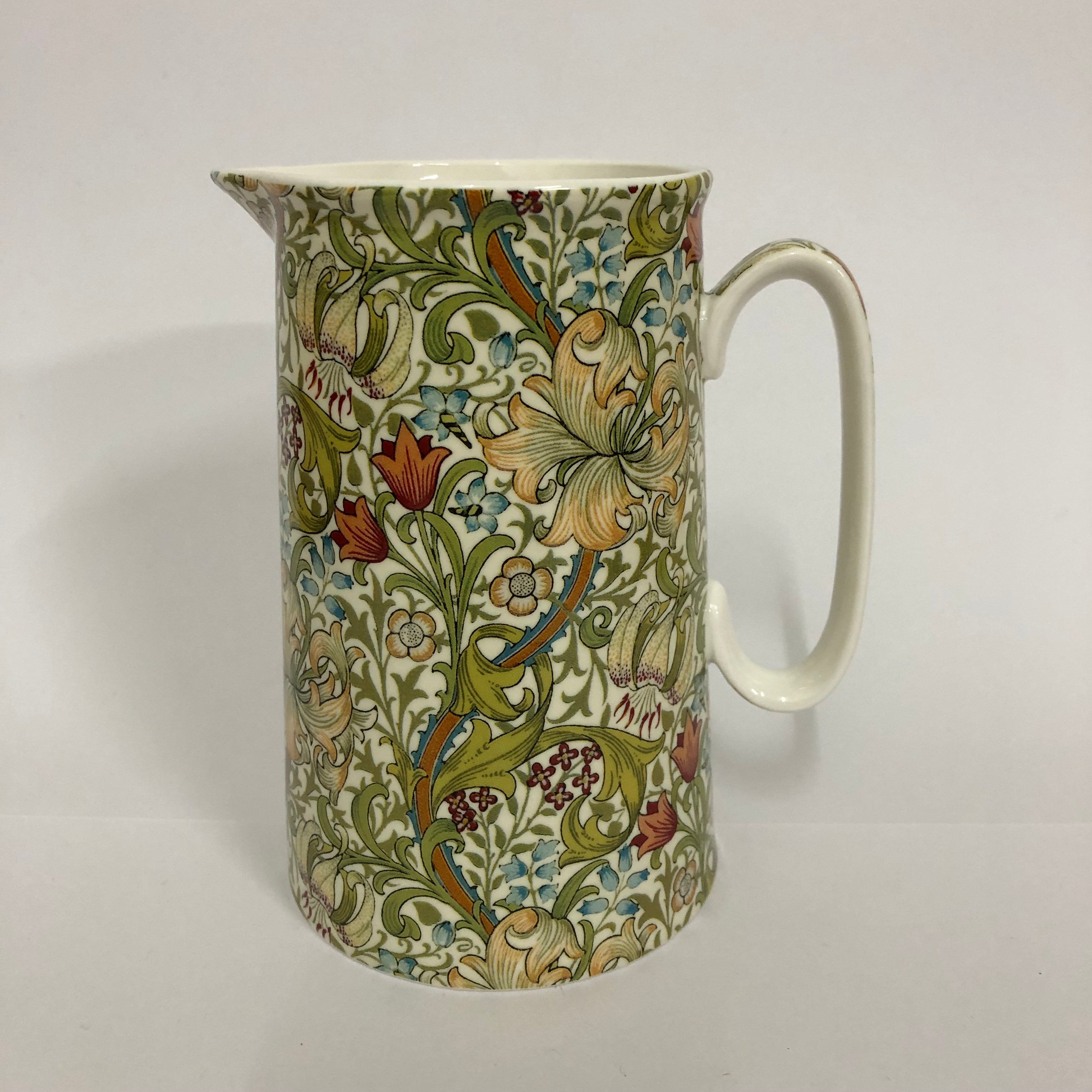 Golden lilies jug