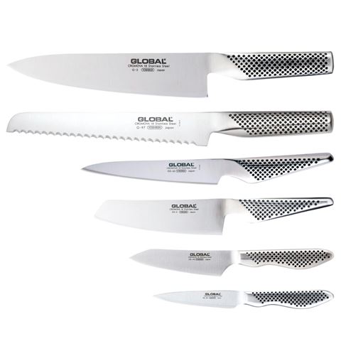 Global Kyoto 7 Piece Bamboo Knife Block