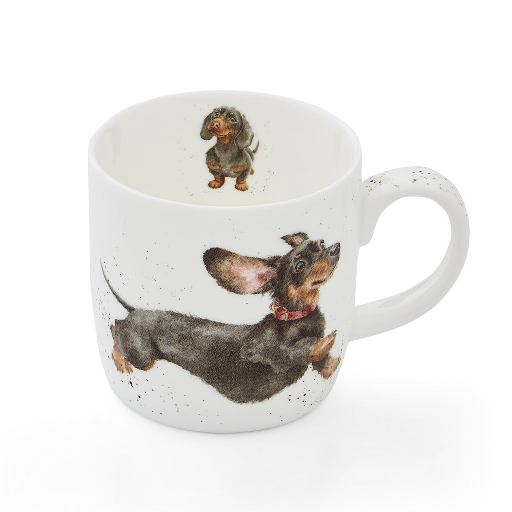 Royal Worcester Wrendale Designs Dachshund Dog Mug