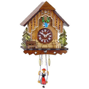 Miniature Quartz Swinging-Doll Clock