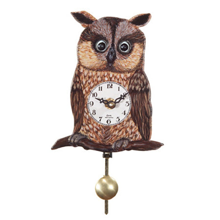Owl Quartz Novelty Clock