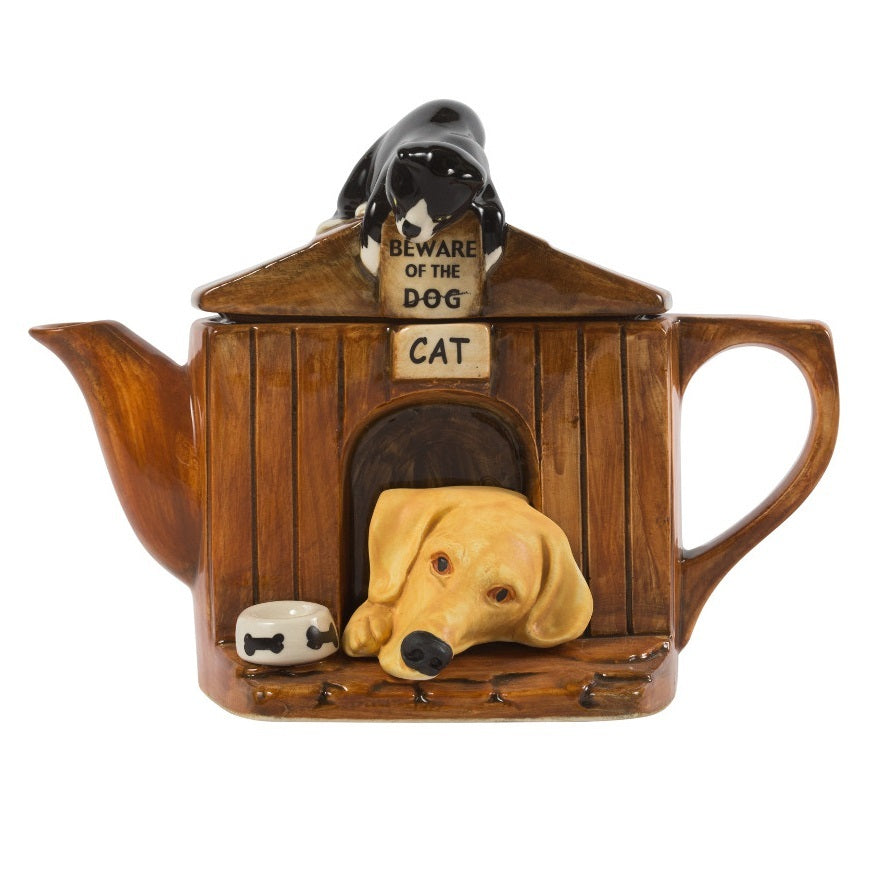 Ceramic Inspirations Kennel Yellow Lab Teapot