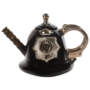 Ceramic Inspirations Police Helmet Teapot